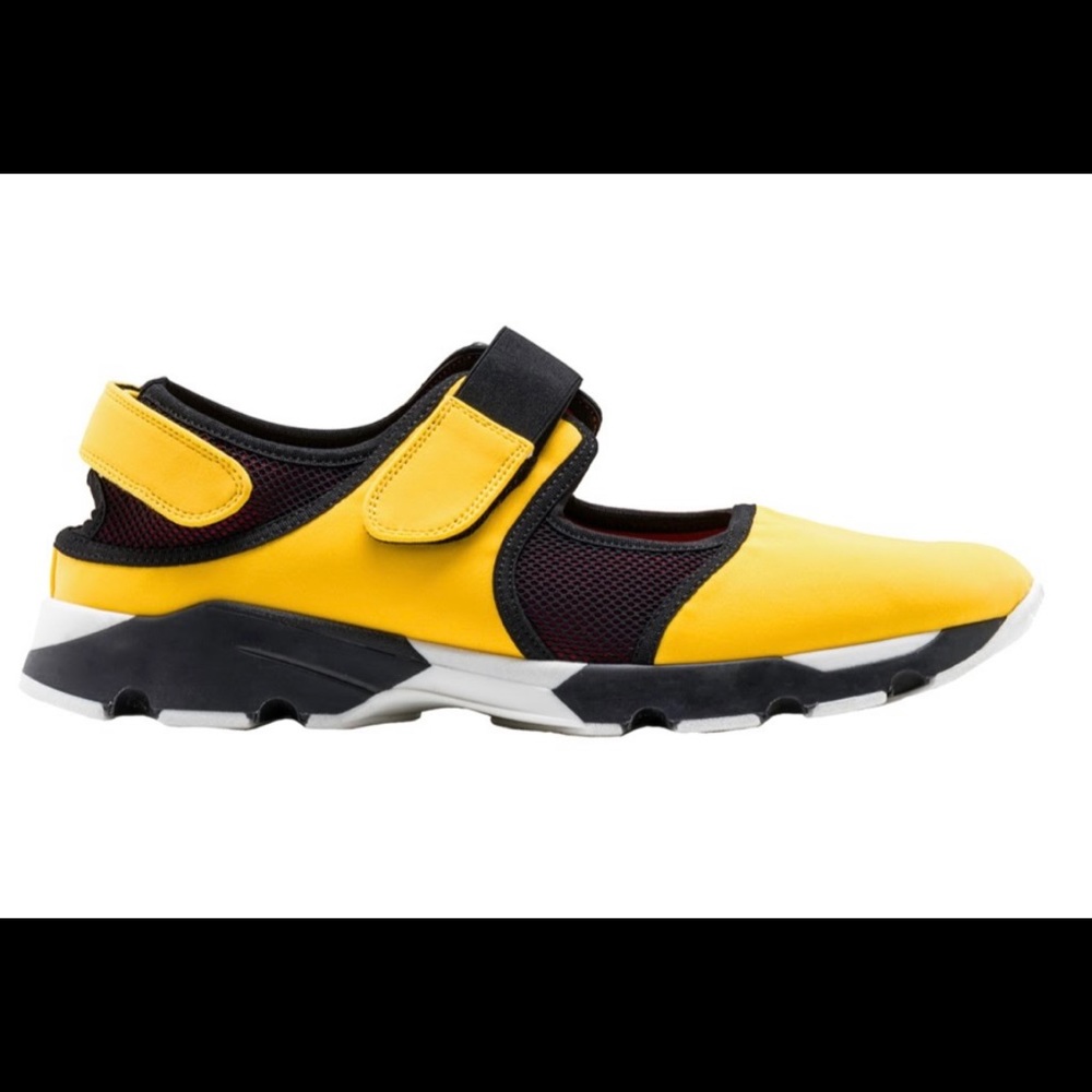 Marni Velcro yellow sneakers